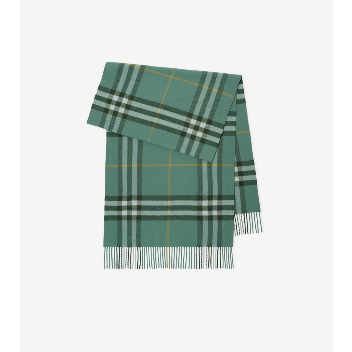  Check Wide Cashmere Scarf