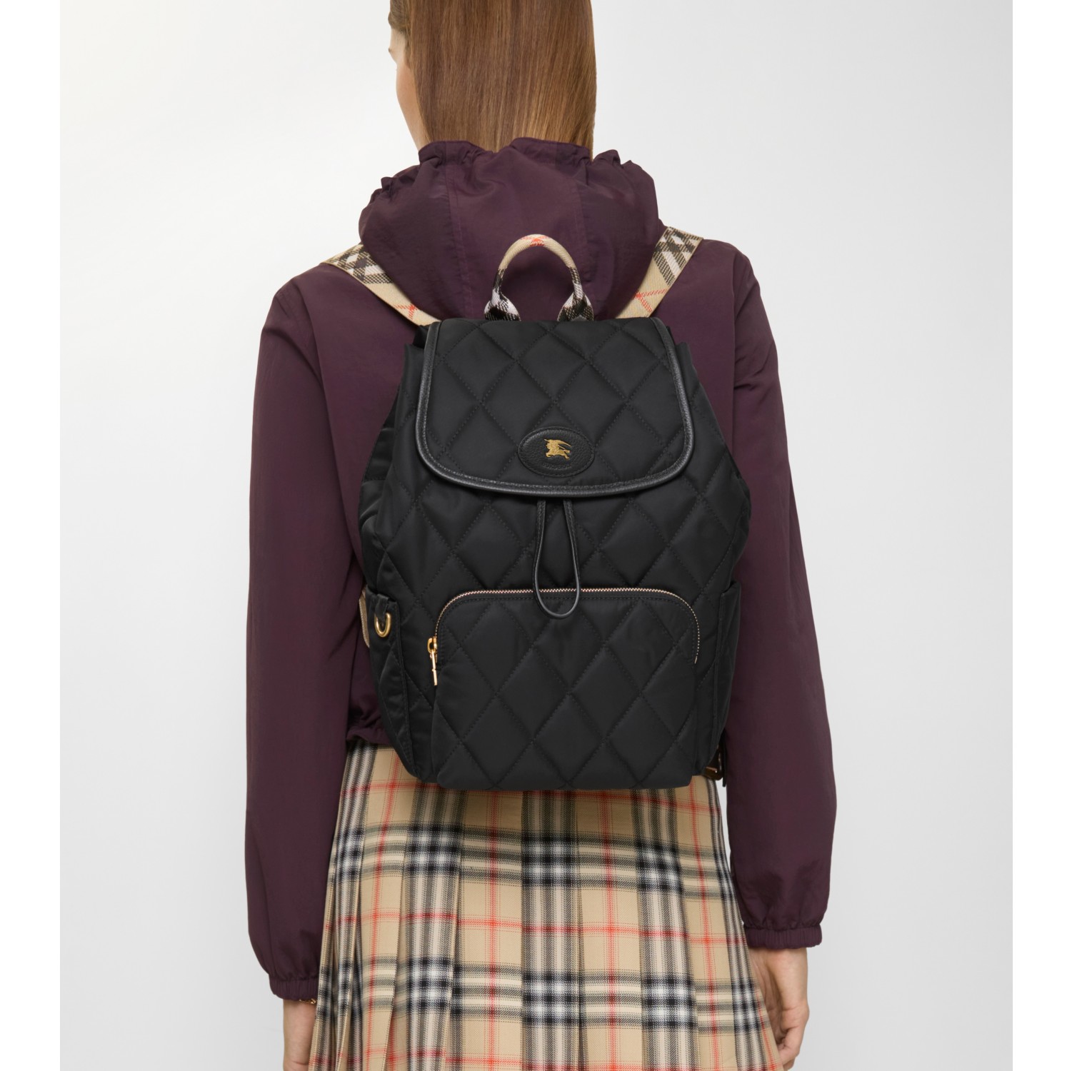 Horseshoe Backpack in Black - Women | Burberry® Official