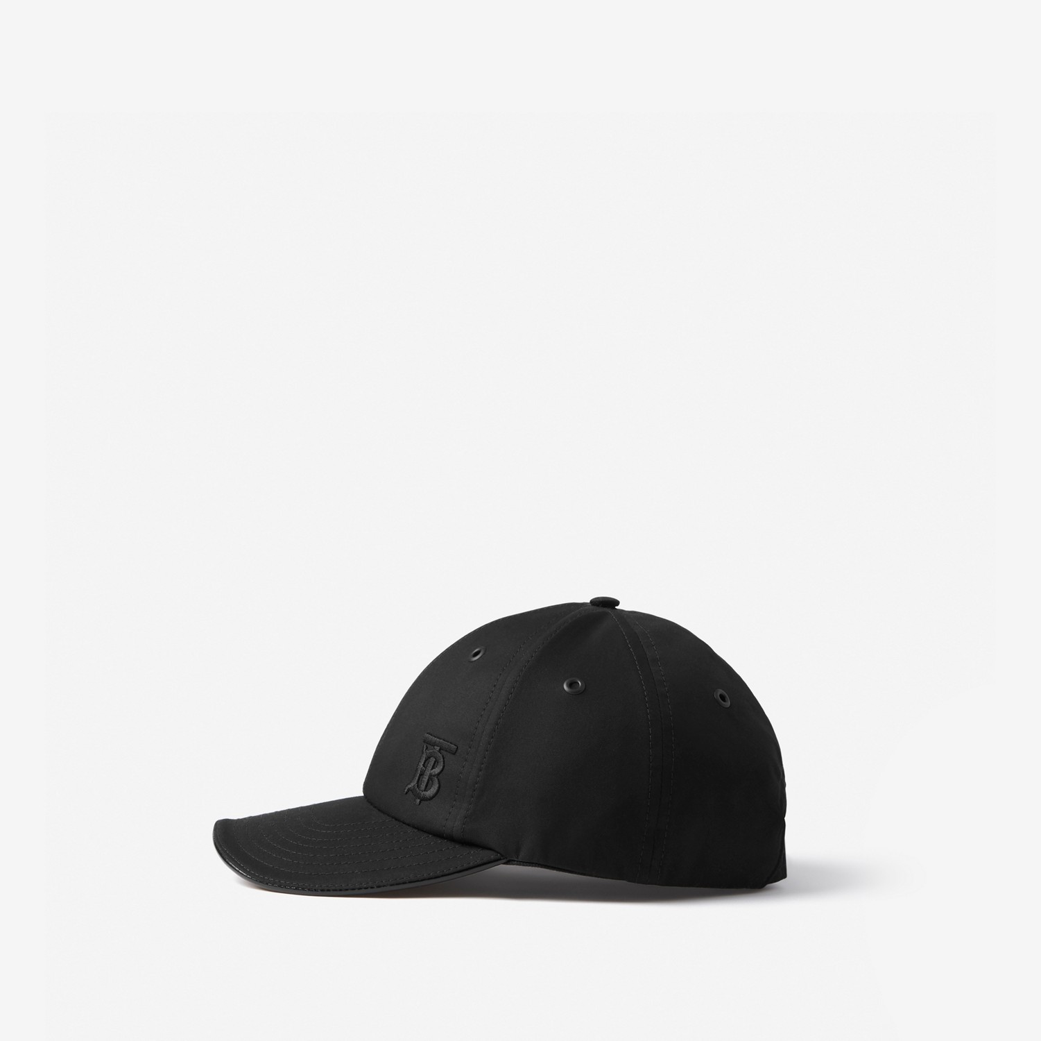 Gorra en algodón de gabardina tropical con monograma (Negro) | Burberry® oficial