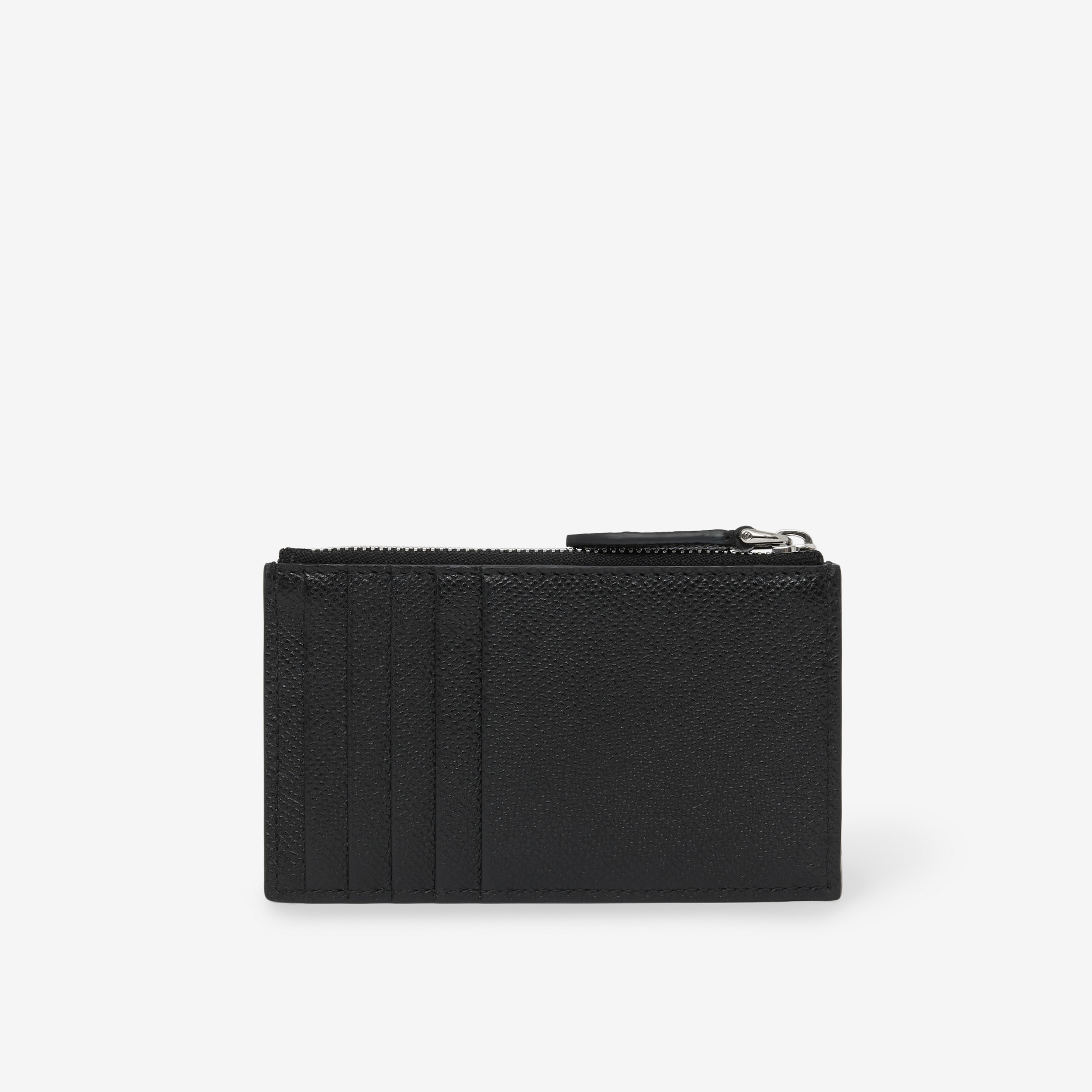 Grainy Leather TB Zip Card Case in Black - Men | Burberry® Official - 3