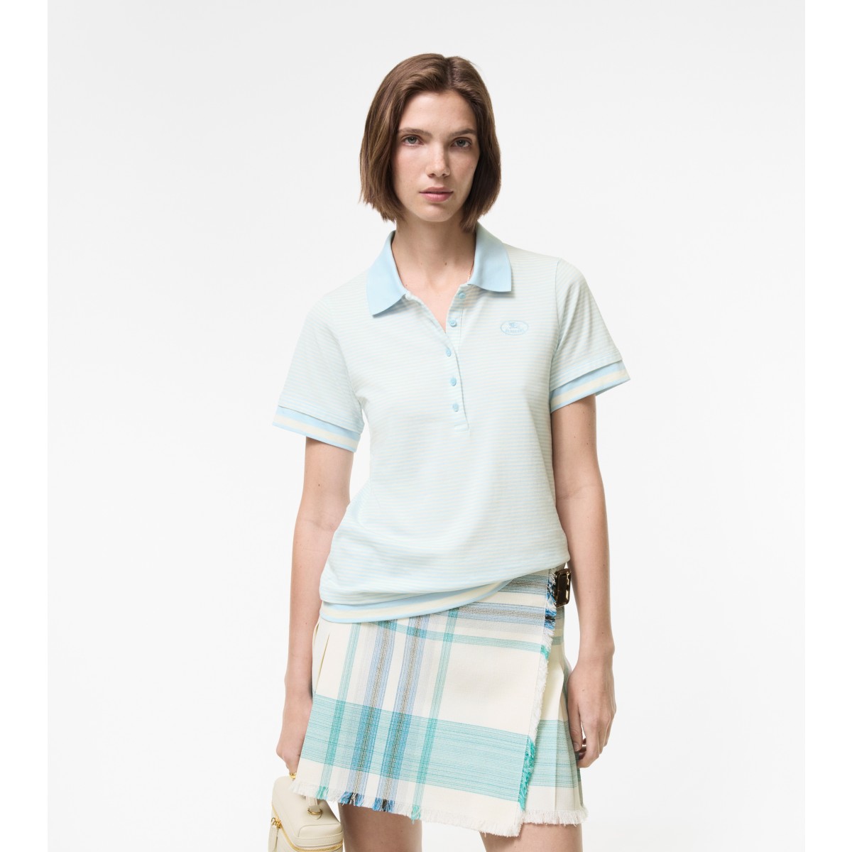 Stripe d Cotton Polo Shirt