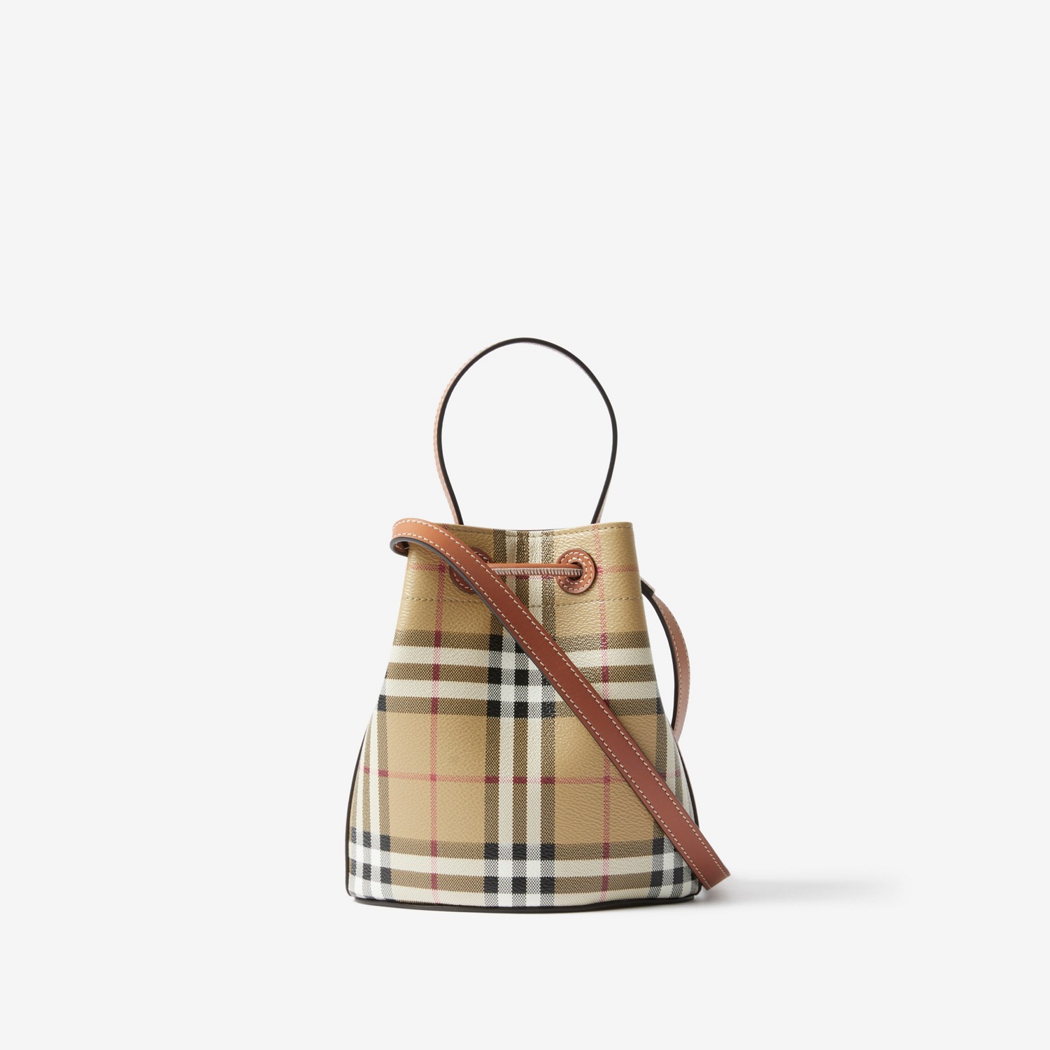 TB Bucket Bag im Kleinformat (Vintage-beige/baumheidenbraun) - Damen | Burberry®