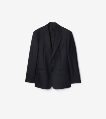 チェック ウール テーラードジャケット (ターマックグレー／ダーク