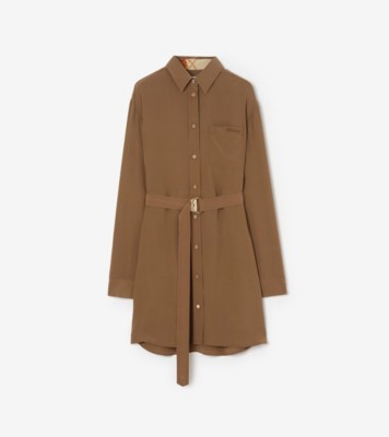 Silk Crepe de Chine Shirt Dress Puddle ®