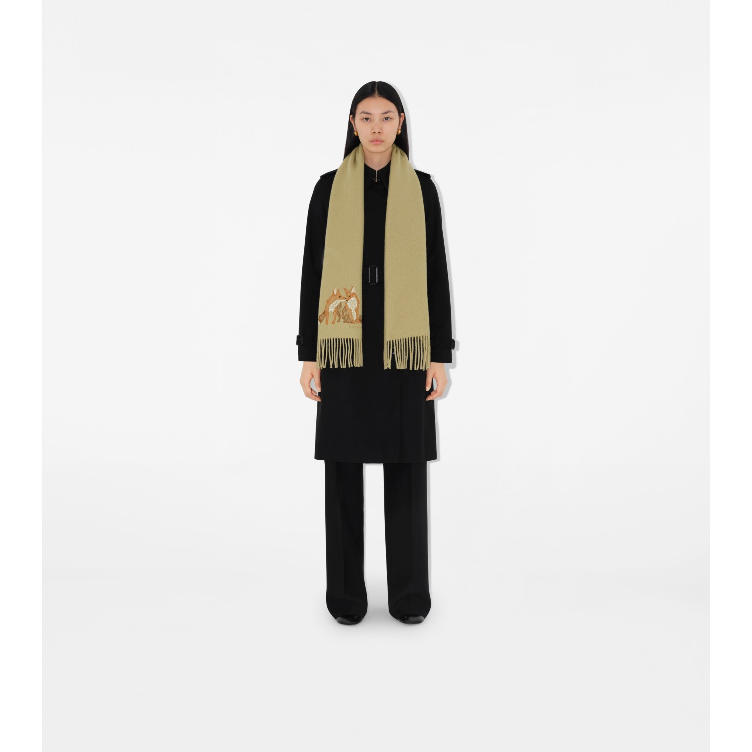 Fox Wool Cashmere Scarf