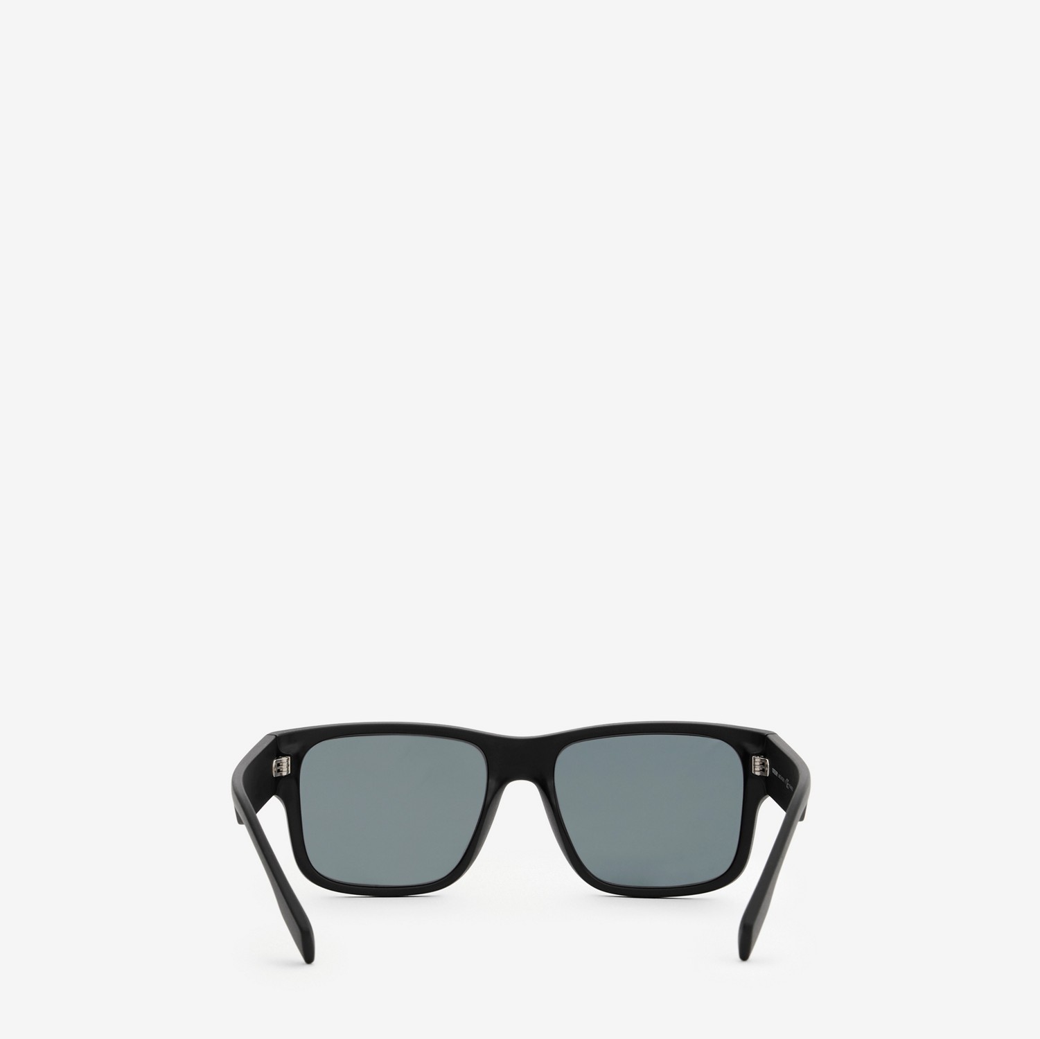 Óculos de sol com armação quadrada e detalhe de logotipo (Preto) - Homens | Burberry® oficial