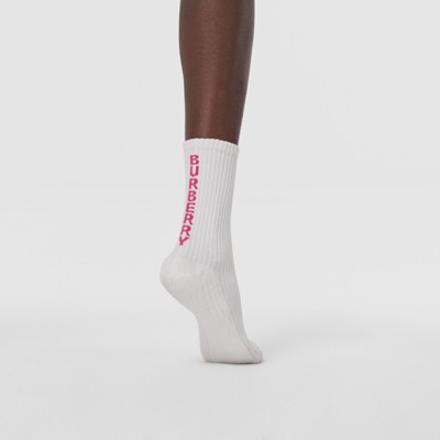 pink burberry socks