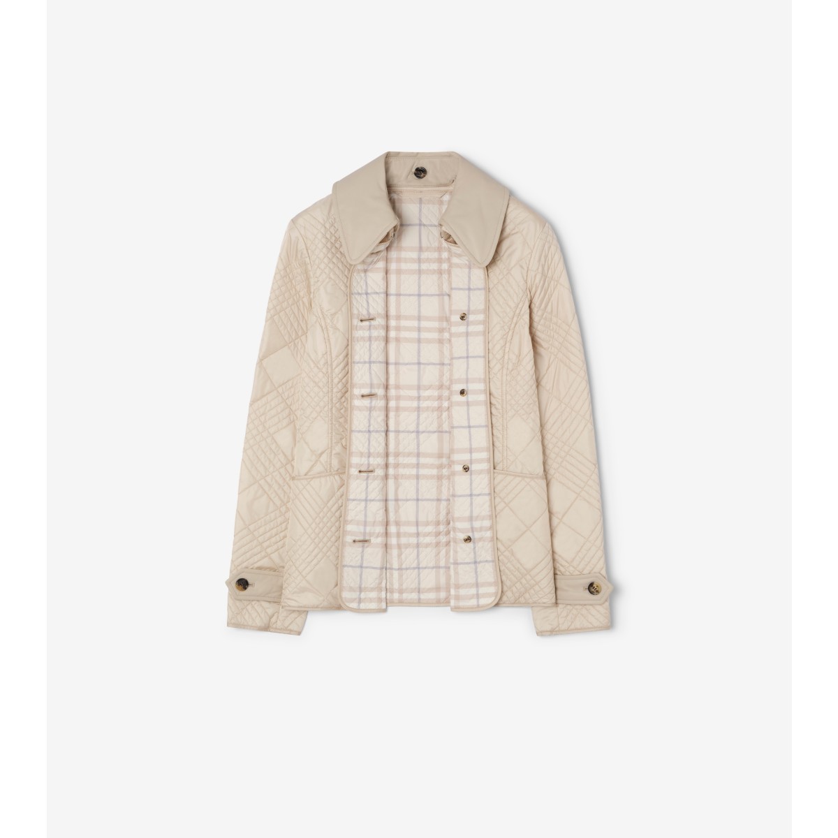  Check Micro -stitch Nylon Jacket