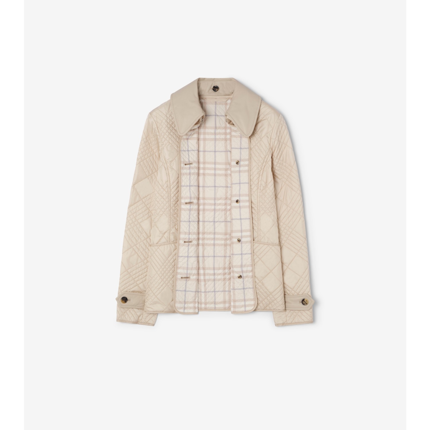 Micro Check-stitch Nylon Jacket