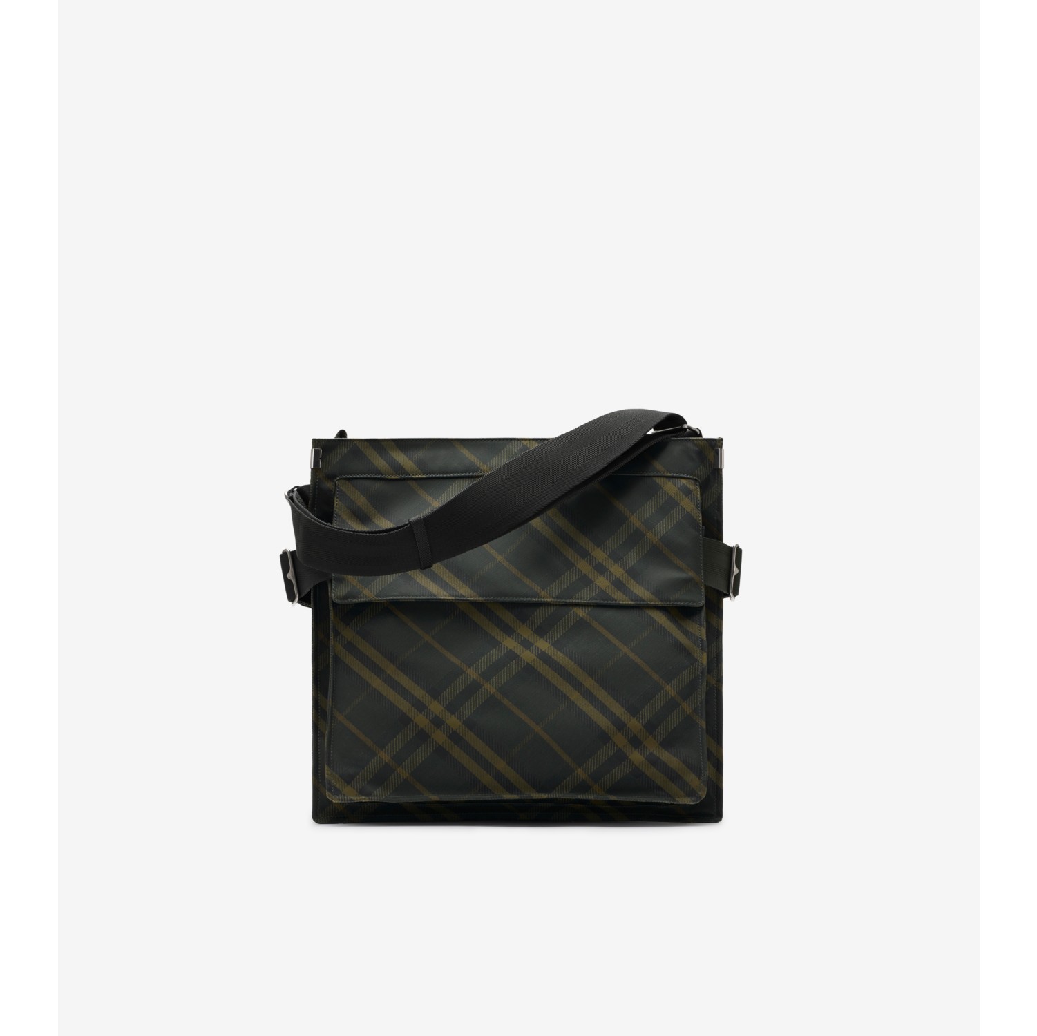 Medium Trench Tote in Shadow Men Cotton Gabardine Burberry Official