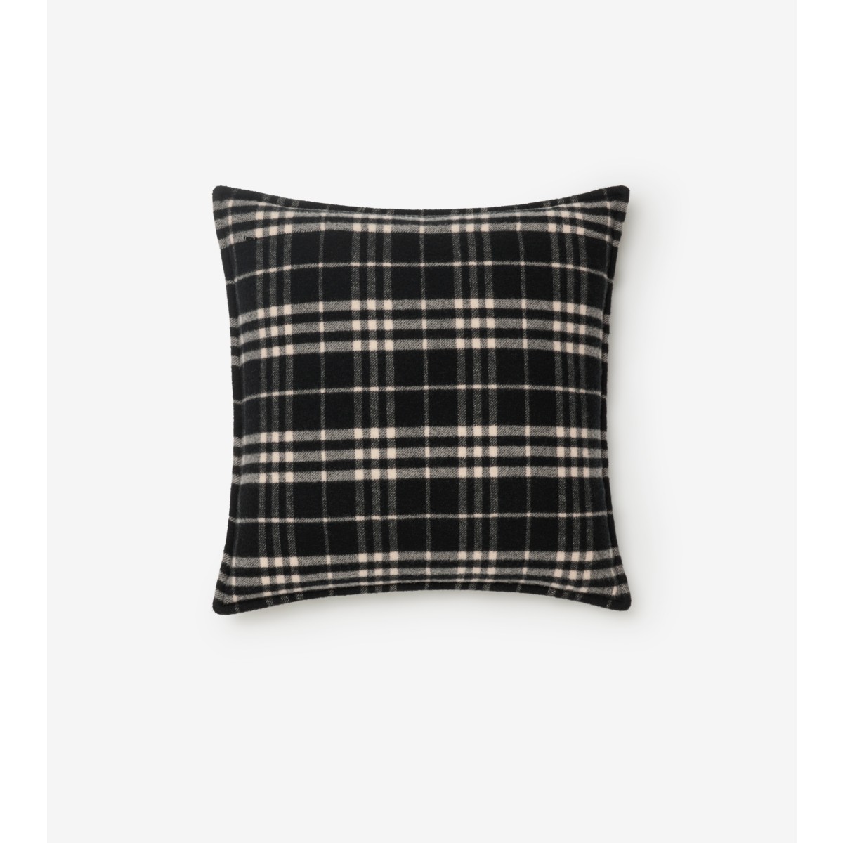  Check Wool Cashmere Cushion