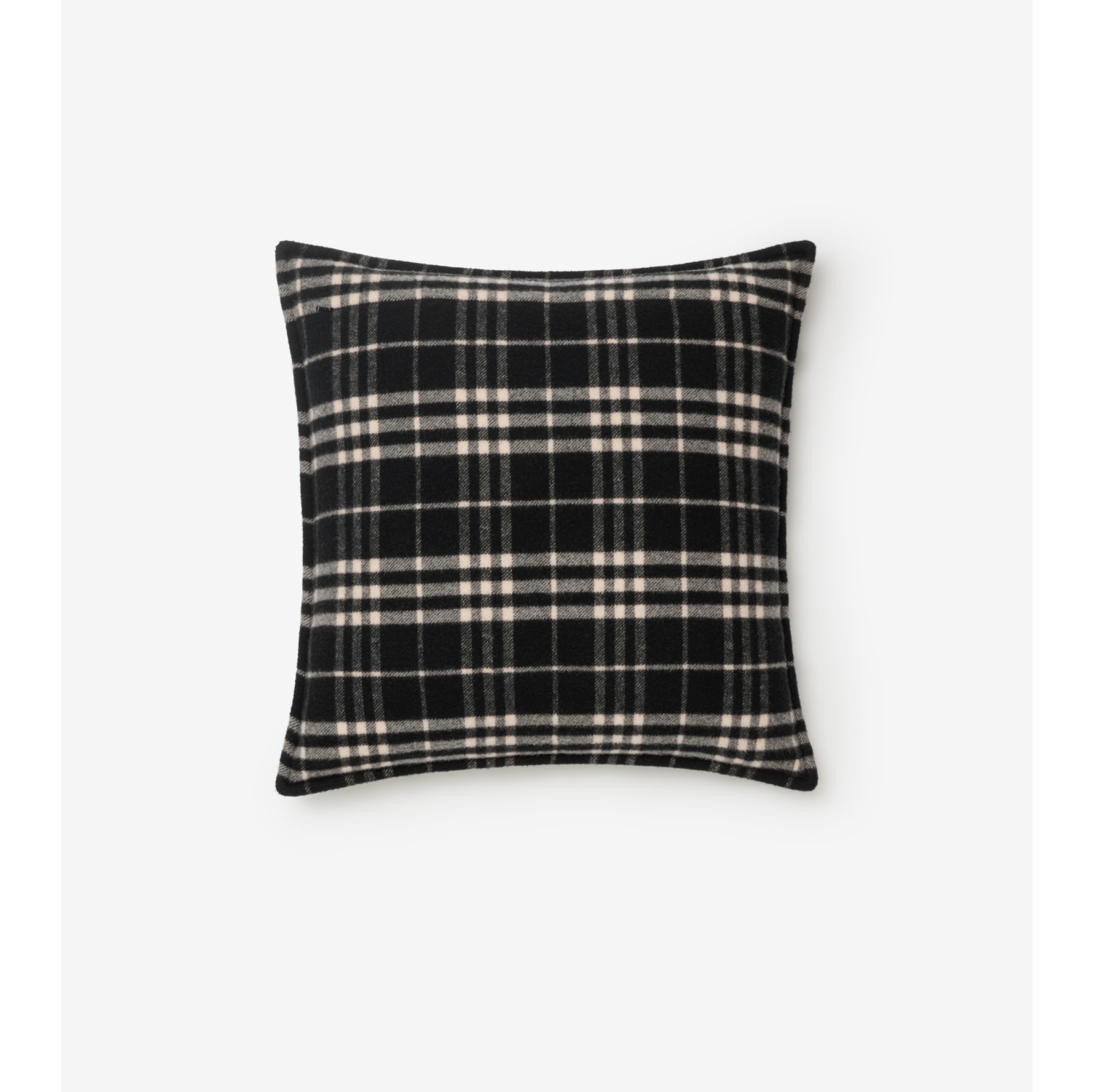 Coussin en laine et cachemire Check