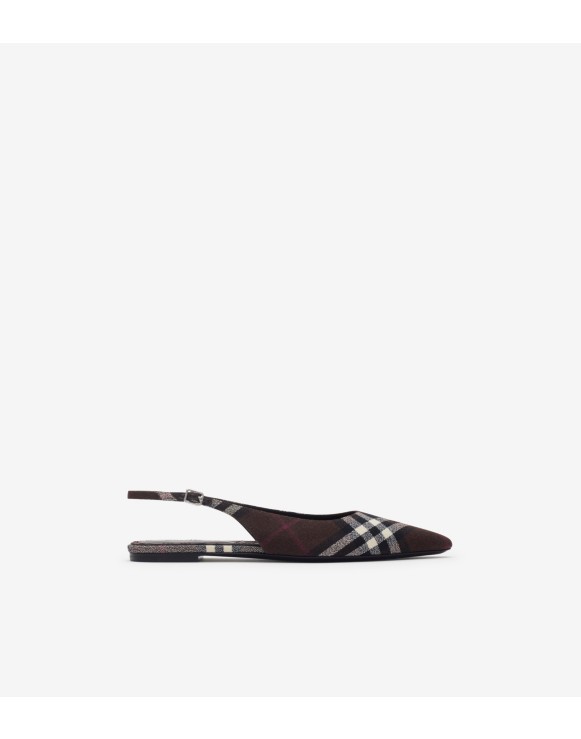 【関税＆送料込み】Burberry Check Ballet Flats Burberry Check ballet flats in beige - Burberry Kids | Mytheresa
