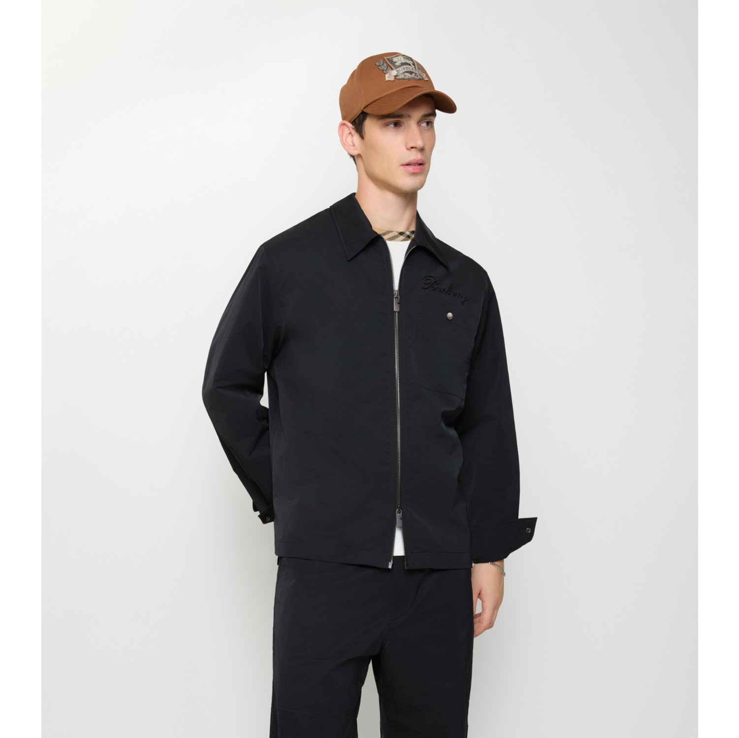 Nylon Zip Overshirt