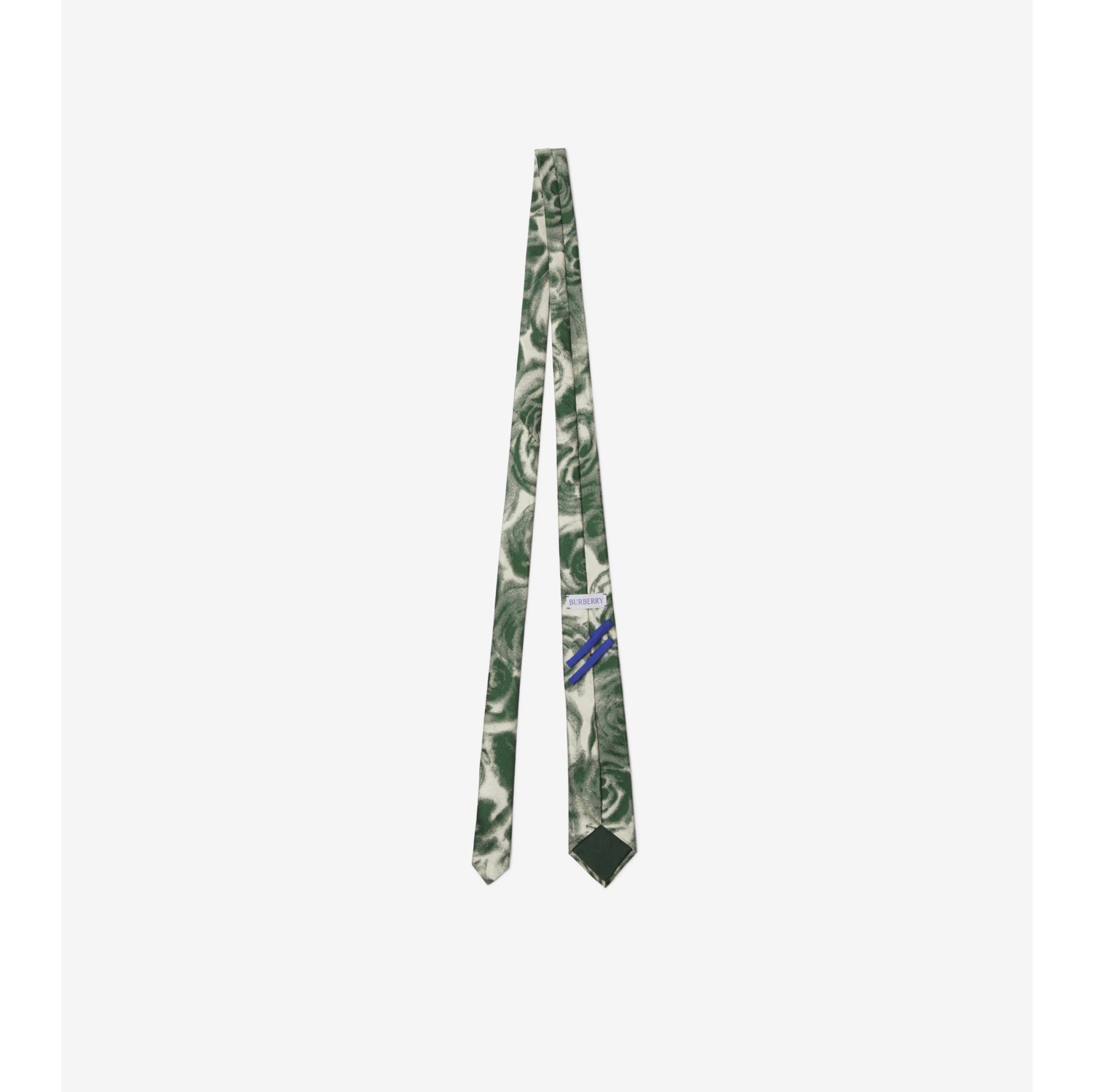 Green burberry tie new arrivals