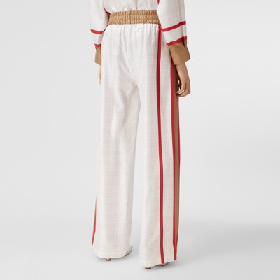 burberry print pants womens