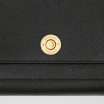 burberry grainy leather wristlet clutch