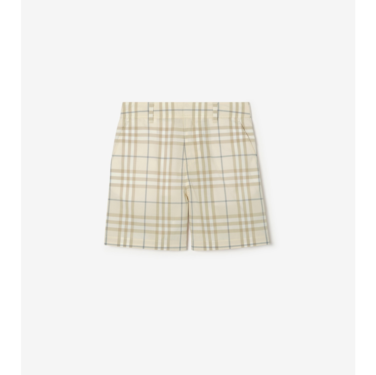 Check Cotton Shorts