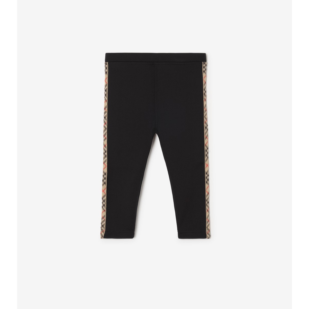  Check Trim Nylon Leggings