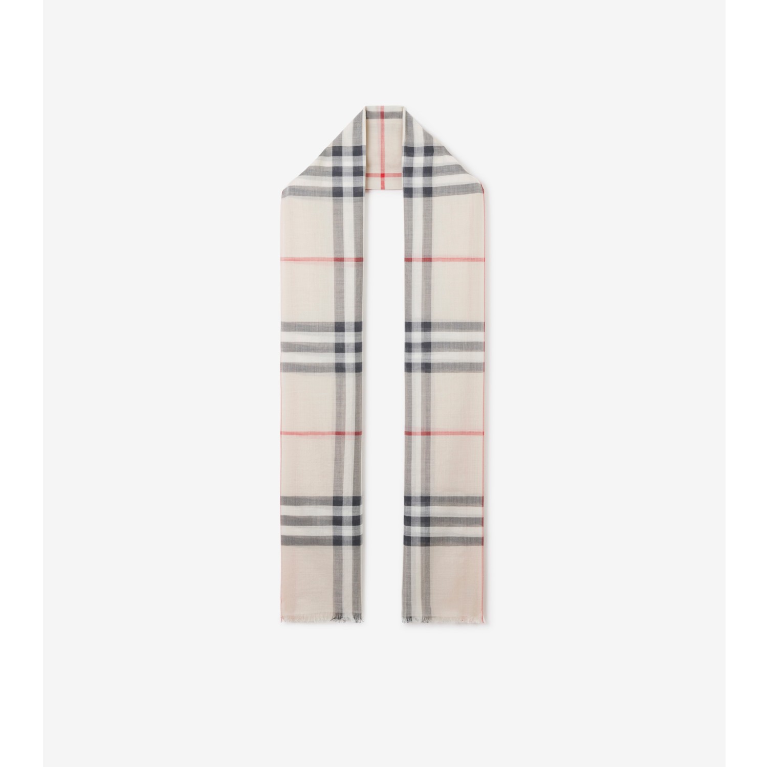 Burberry Check Wool Silk Scarf