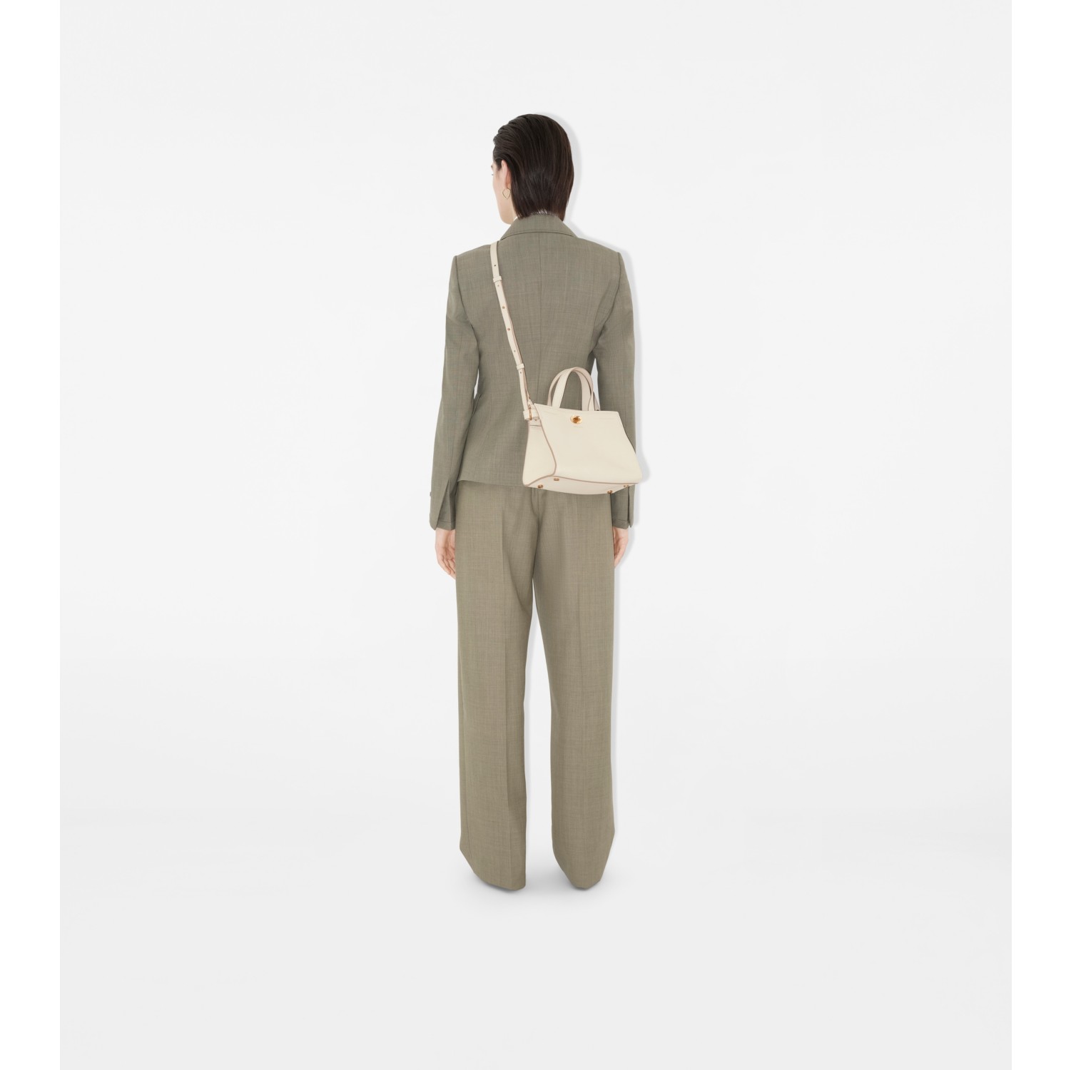 Mini Cotswolds Tote in Soap beige - Women, Leather | Burberry