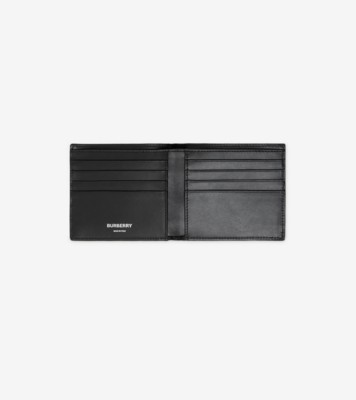 BURBERRY｜HALF-LENGTH WALLETS (Check International Bifol Check Bifold Wallet in Archive beige - Men, Canvas