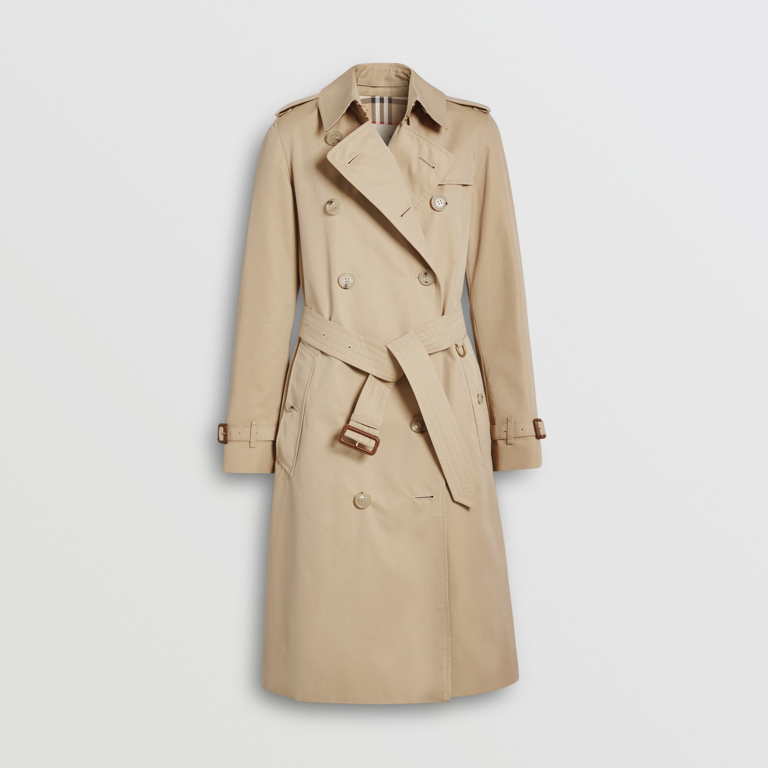 Trench Heritage long The Kensington (Miel) - Femme | Site officiel Burberry® - 4