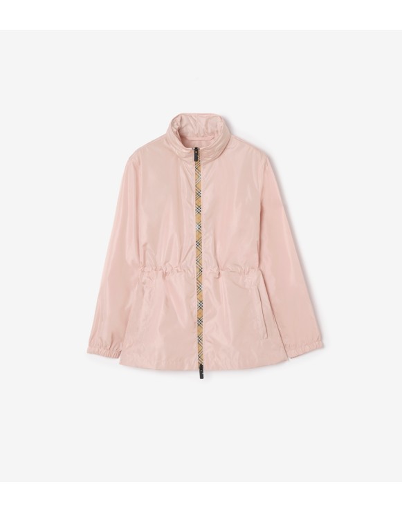 Short Checker-tape Nylon Parka