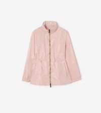 Short Checker-tape Nylon Parka