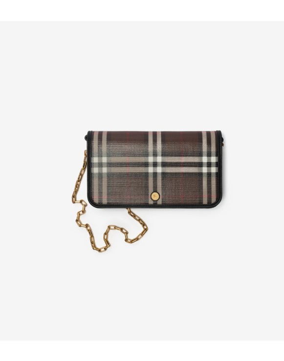Check Chain Strap Wallet
