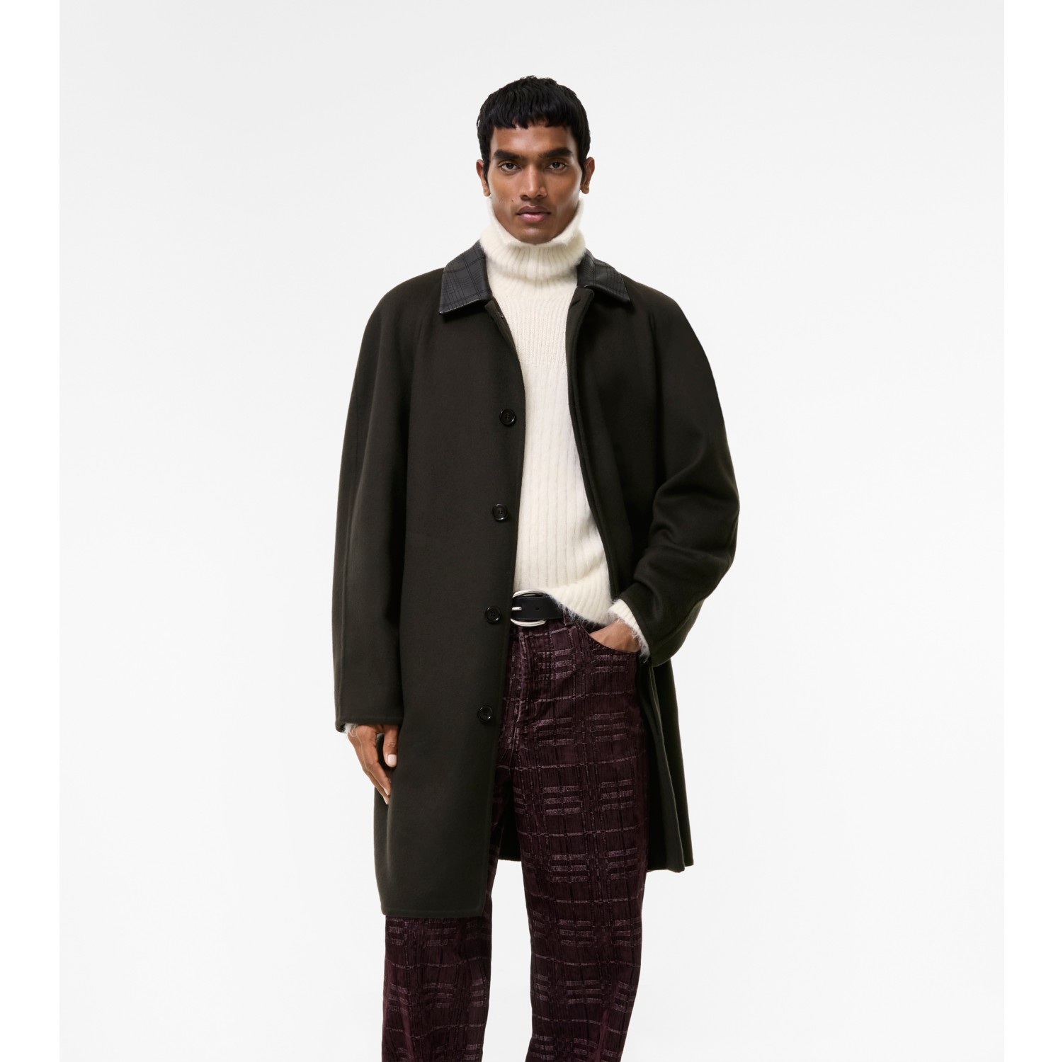 Mid-length Wool Cashmere Parkbury Car Coat