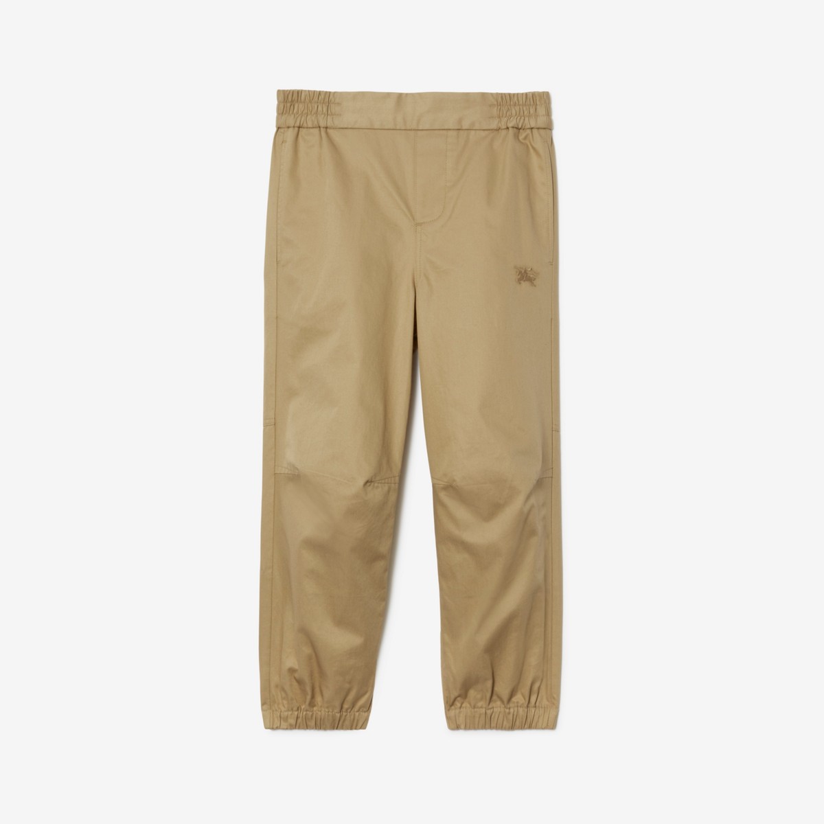 Shop Burberry Childrens Cotton Trousers In Archive Beige