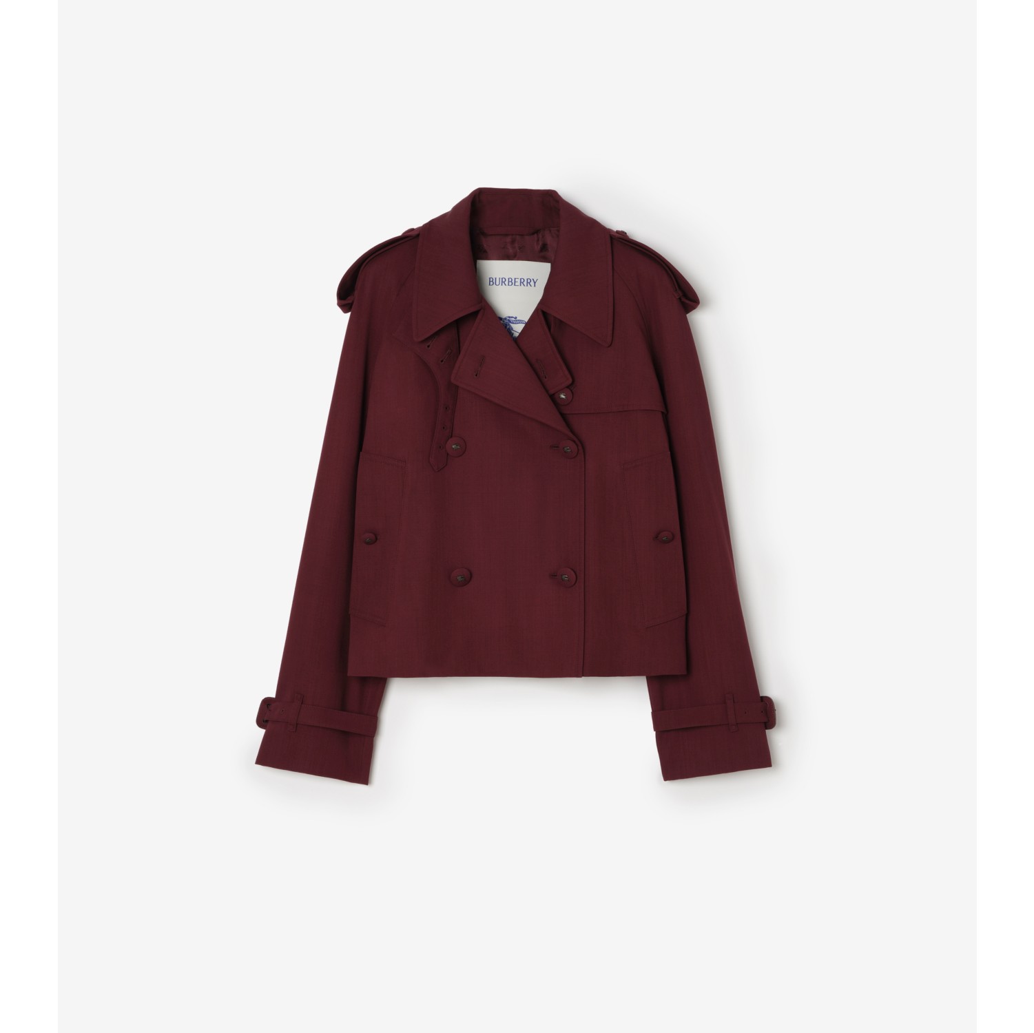 Cropped Wool Mayfair Trench Jacket