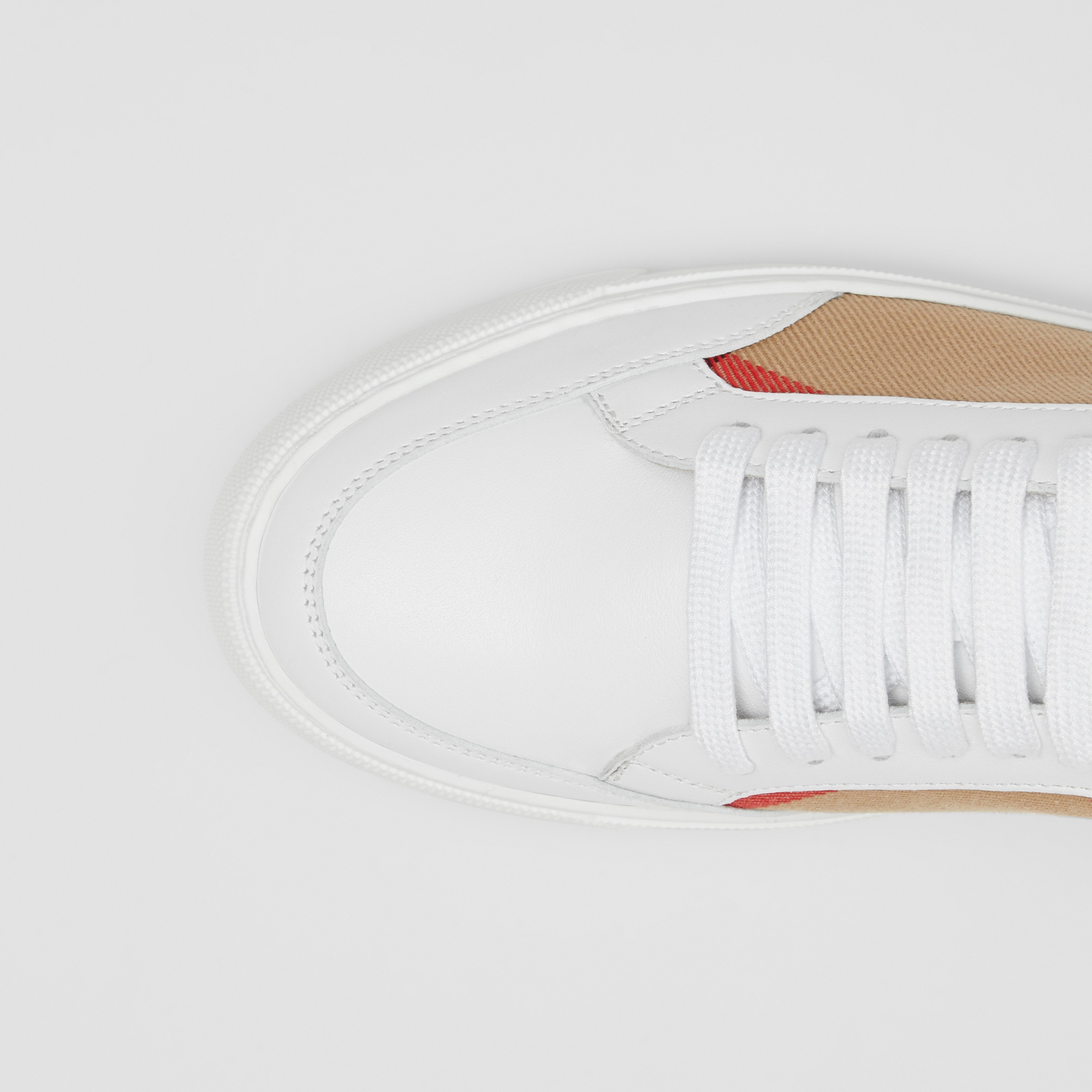 Sneaker aus House Check-Gewebe und Leder (Optic-weiß) - Damen | Burberry® - 2