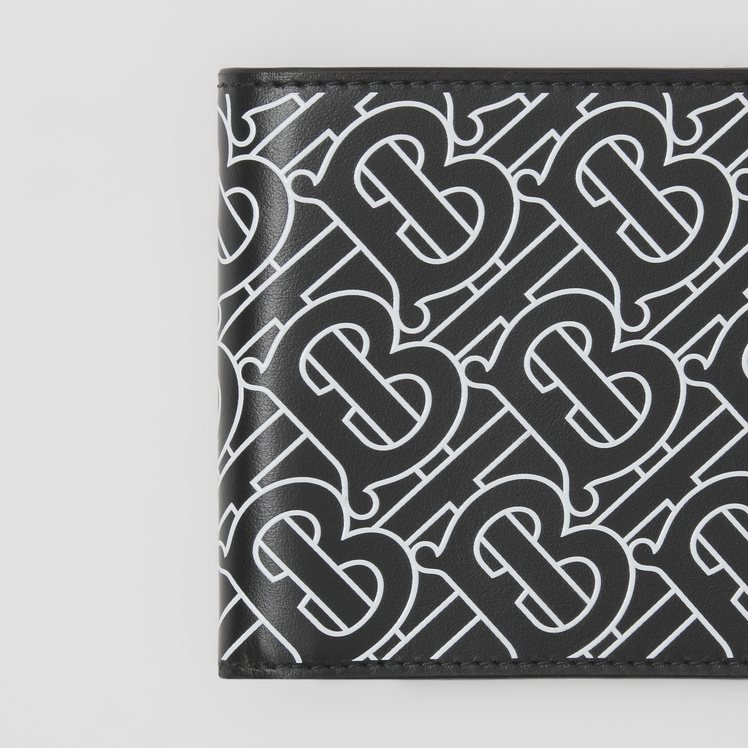 Monogram Print International Bifold Wallet in Black/white - Men | Burberry® Official - 2