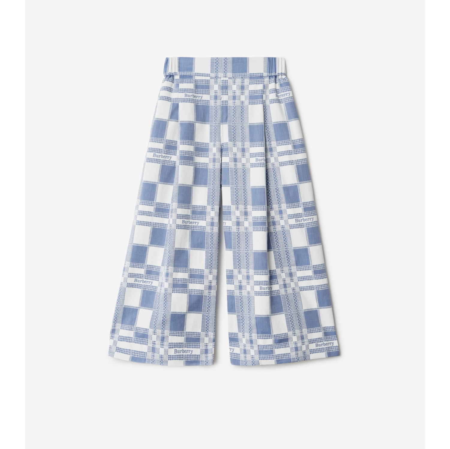 Burberry style store print trousers