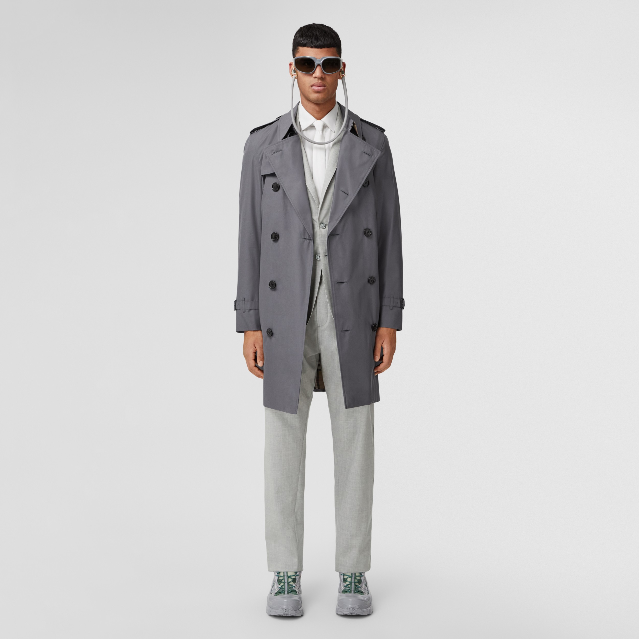 切尔西版型 - Heritage Trench 风衣 (中灰色) - 男士 | Burberry® 博柏利官网 - 1