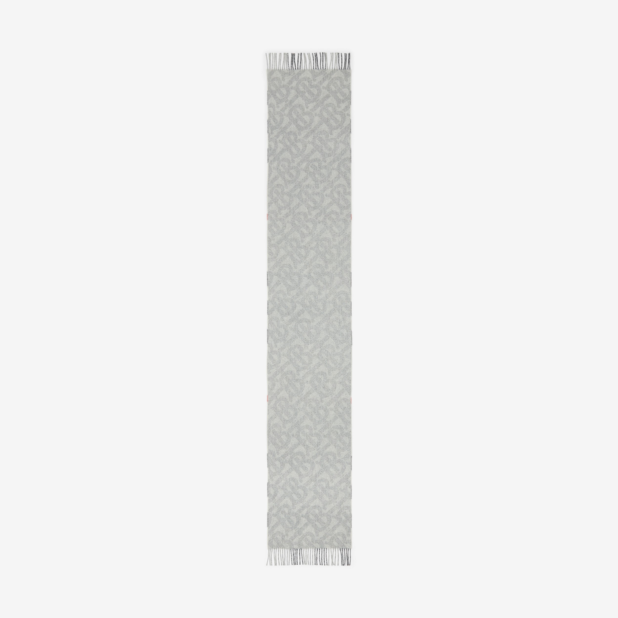 Cachecol dupla face de cashmere com estampa Check (Branco Natural) | Burberry® oficial - 2