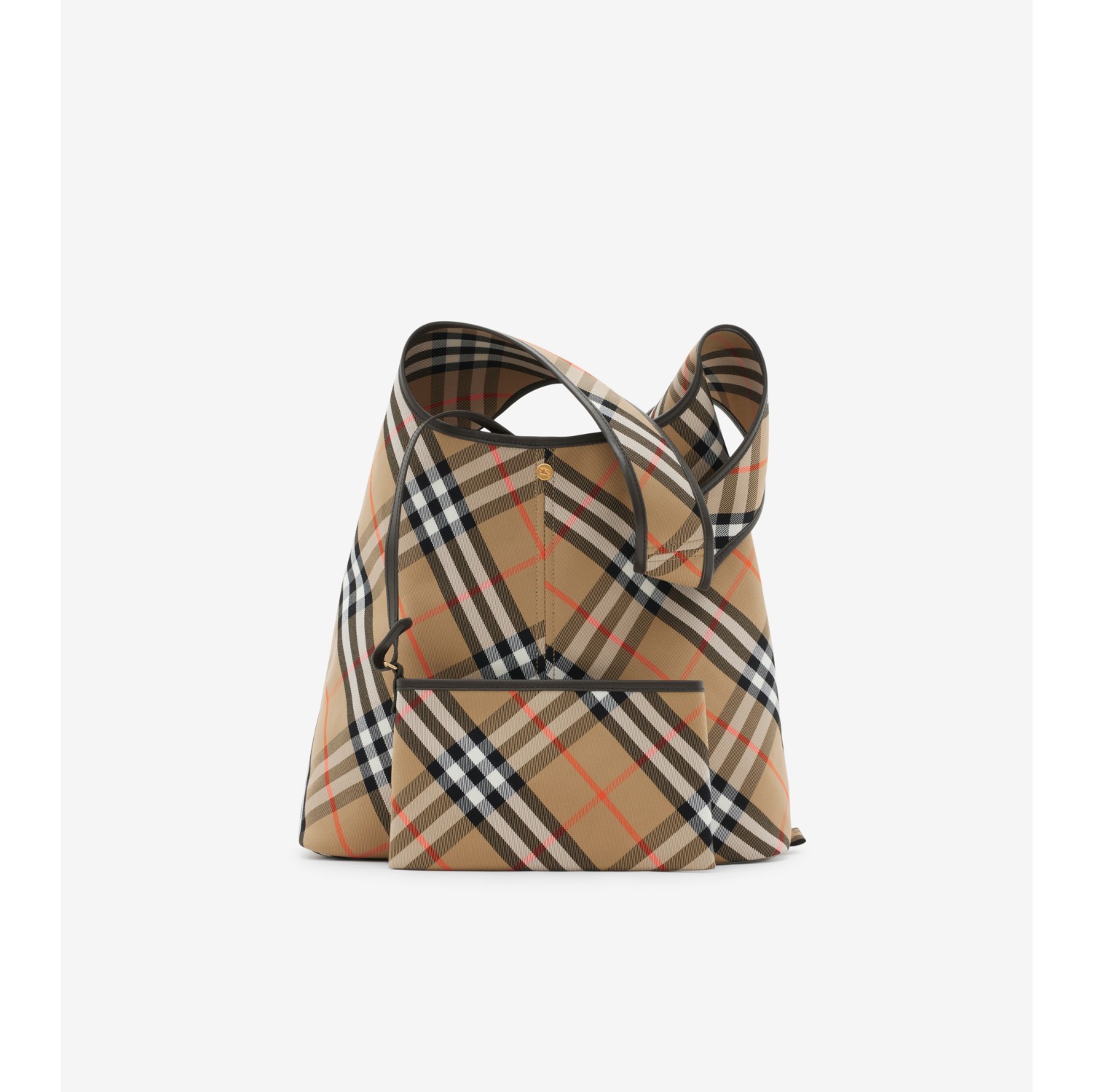 Burberry check shoulder bag best sale