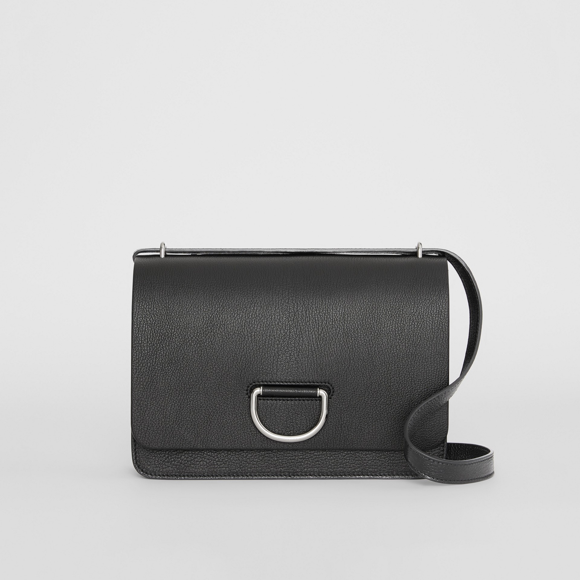 The Medium Leather D-ring Bag in Black - Women | Burberry United States