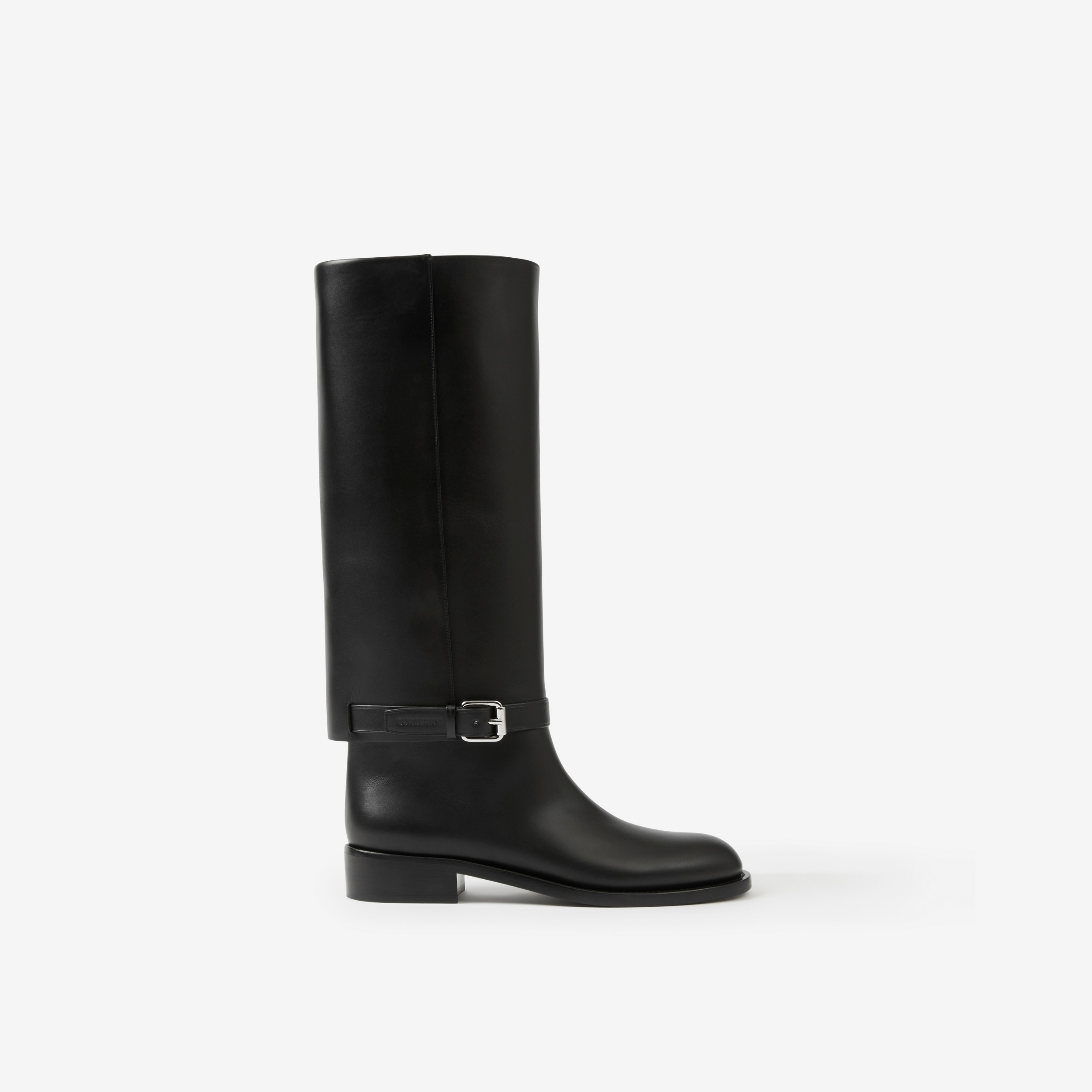 Leather Boots in Black - Women | Burberry® Official - 1