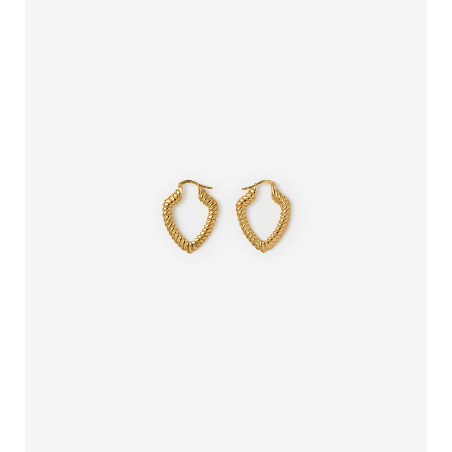 Small Shield Twisted Hoop Earrings​