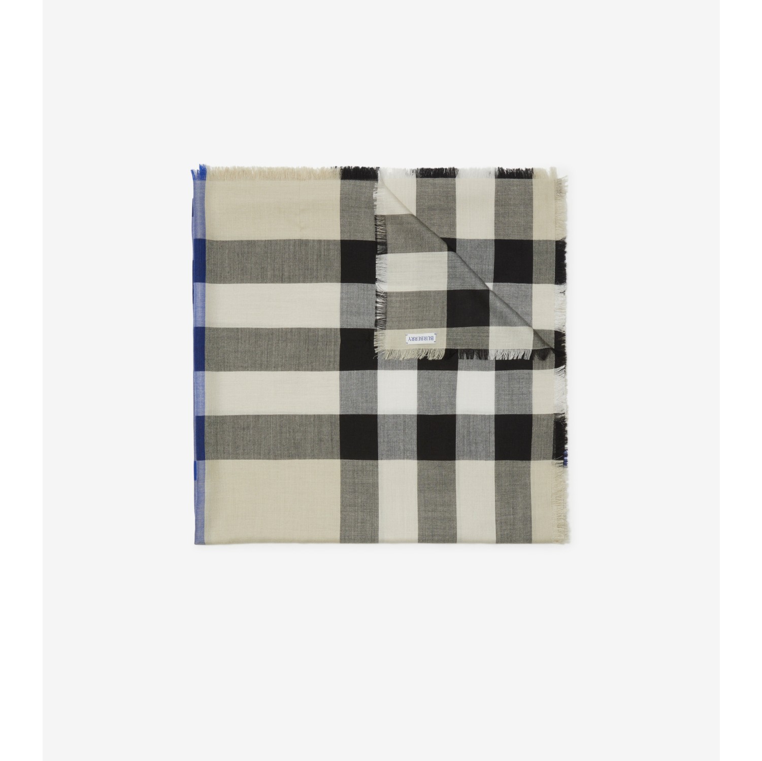 Sciarpa in cashmere e seta Check