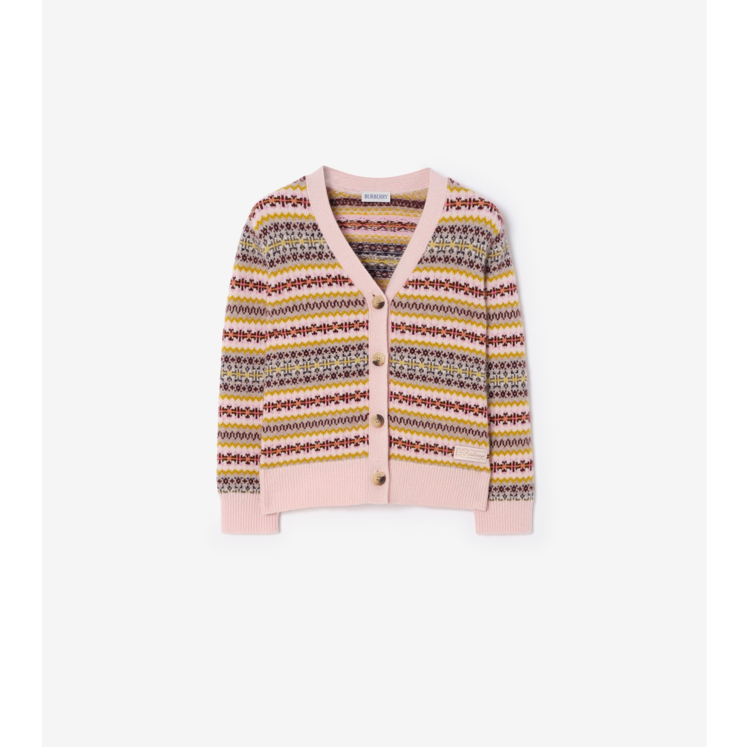 Fair Isle Wool Cashmere Cardigan