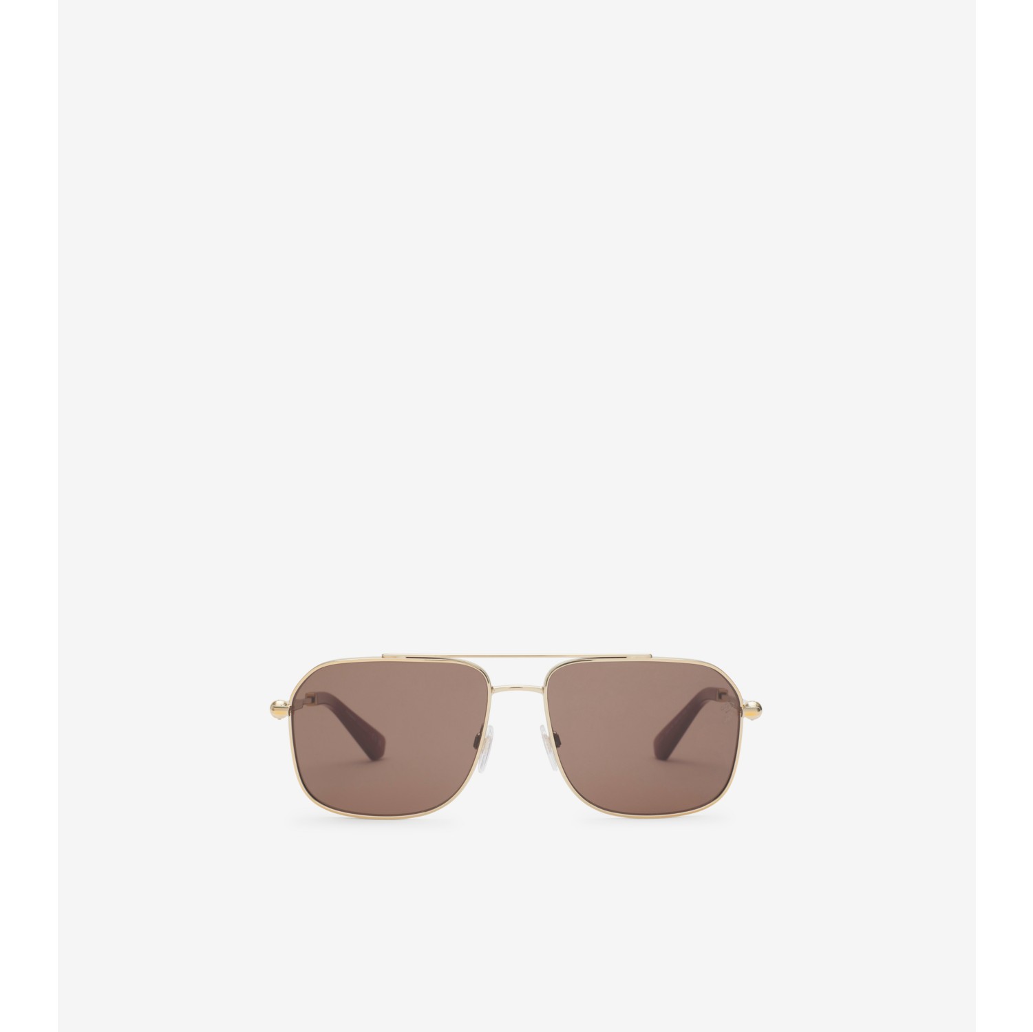 Metal B Snake Aviator Sunglasses in Gold Men Burberry Official