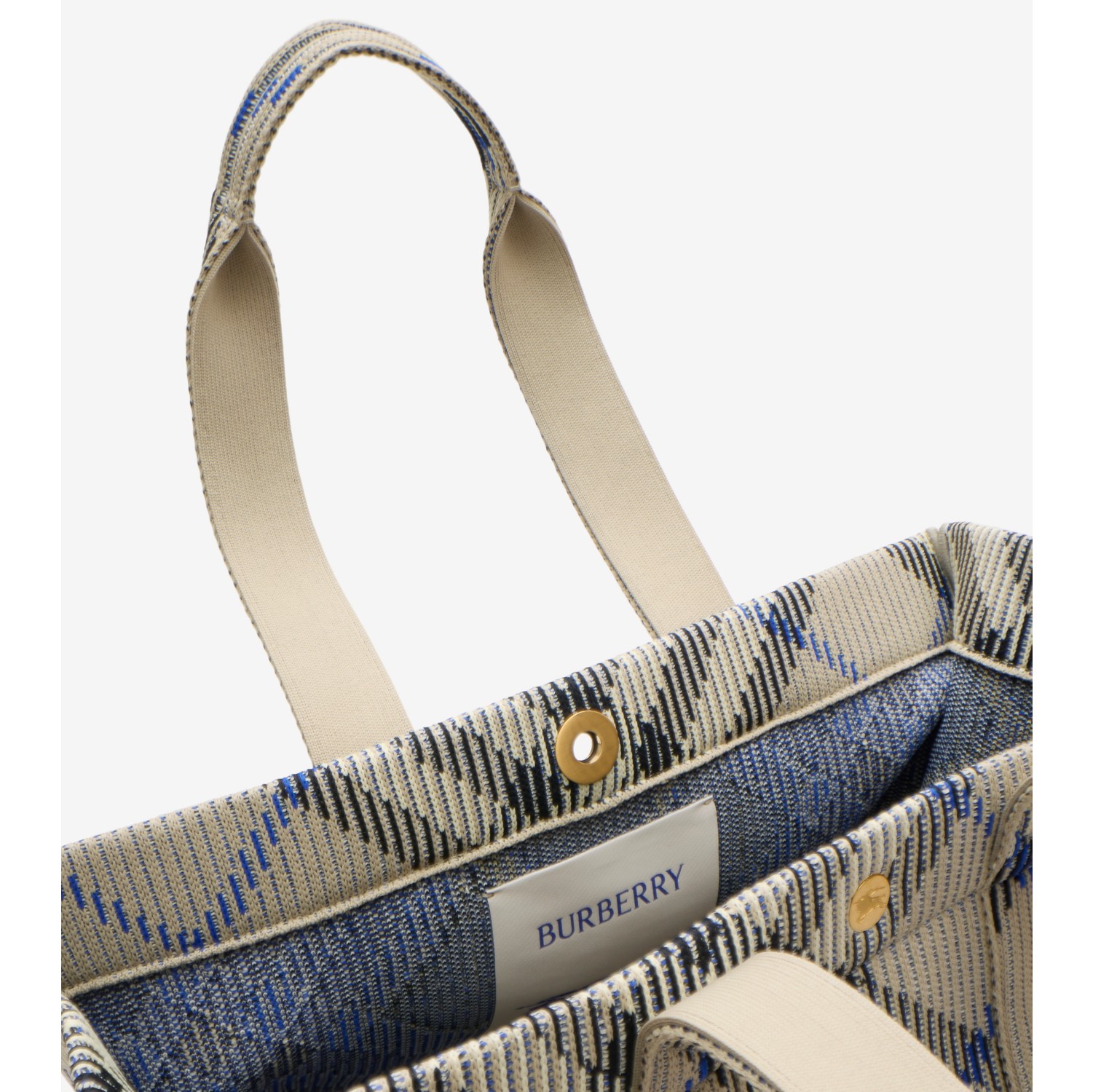 Medium Check Knitted Tote