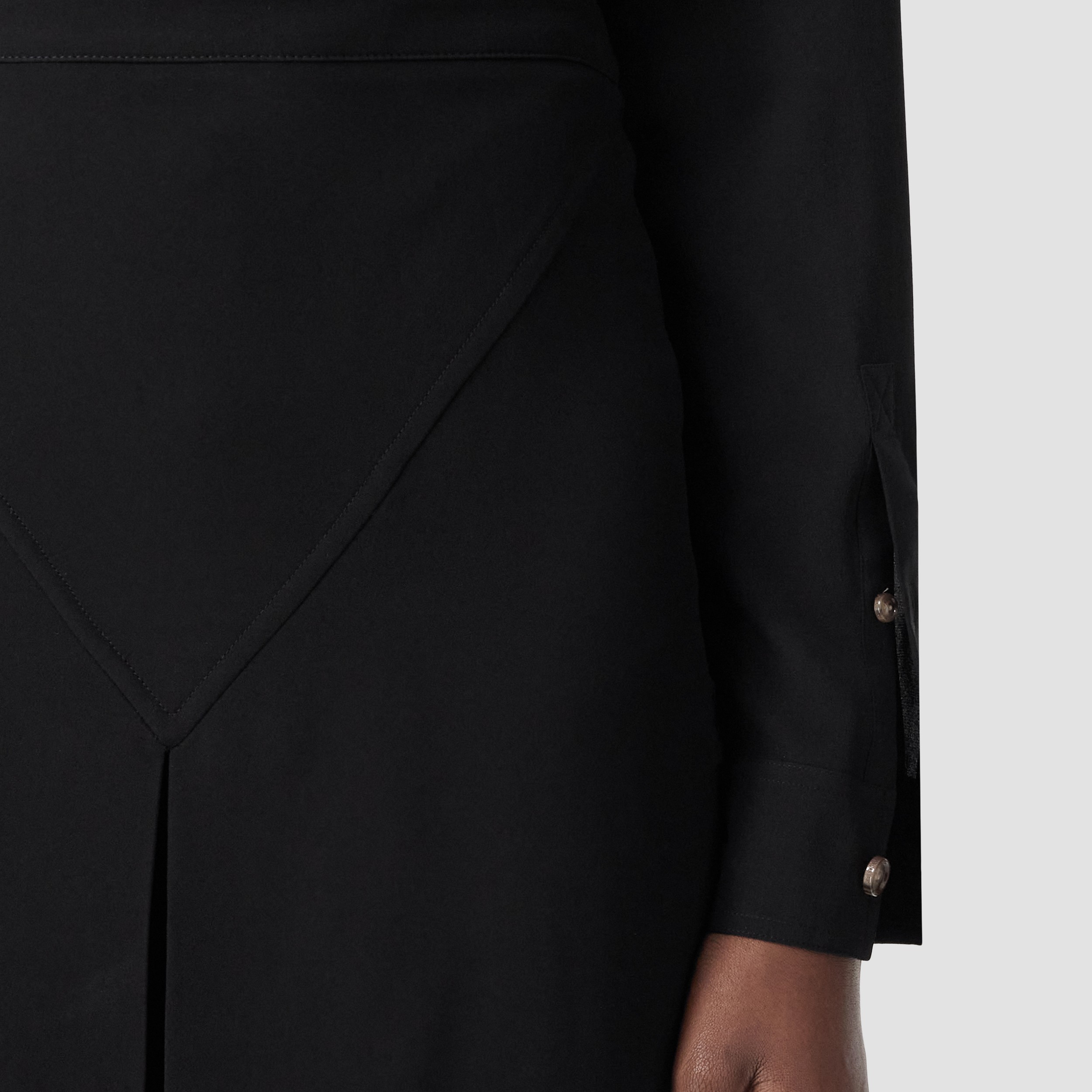 Viscose Cady Mini Skirt in Black - Women | Burberry® Official - 2