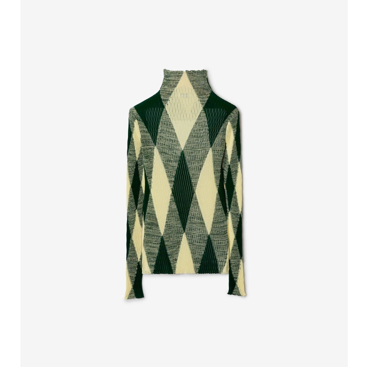 Argyle Cotton Silk Sweater