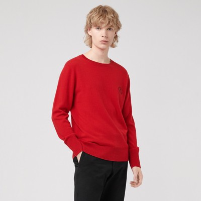 red burberry sweater