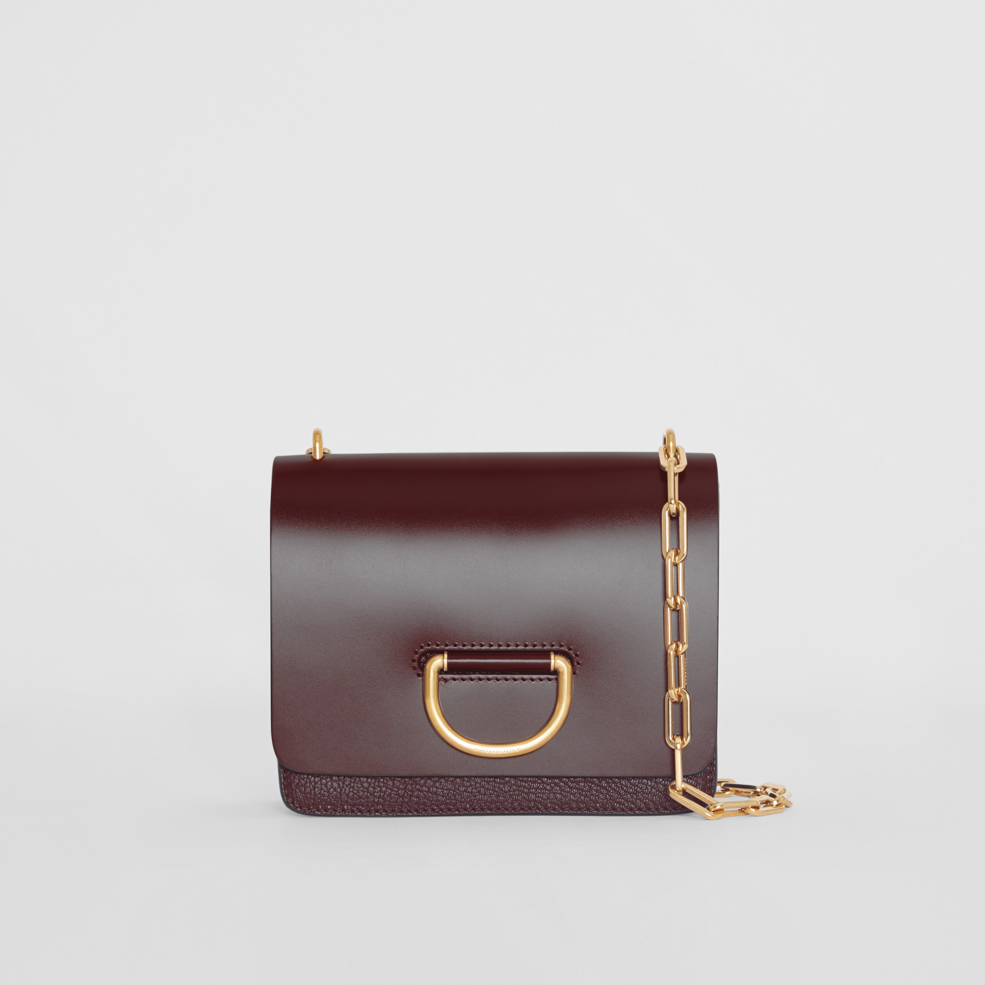 The Small Leather Dring Bag in Deep Claret Women Burberry United